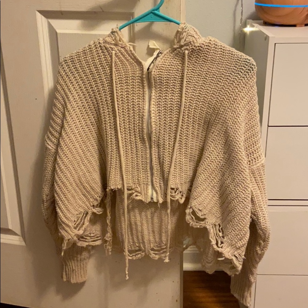 Cut up sweater